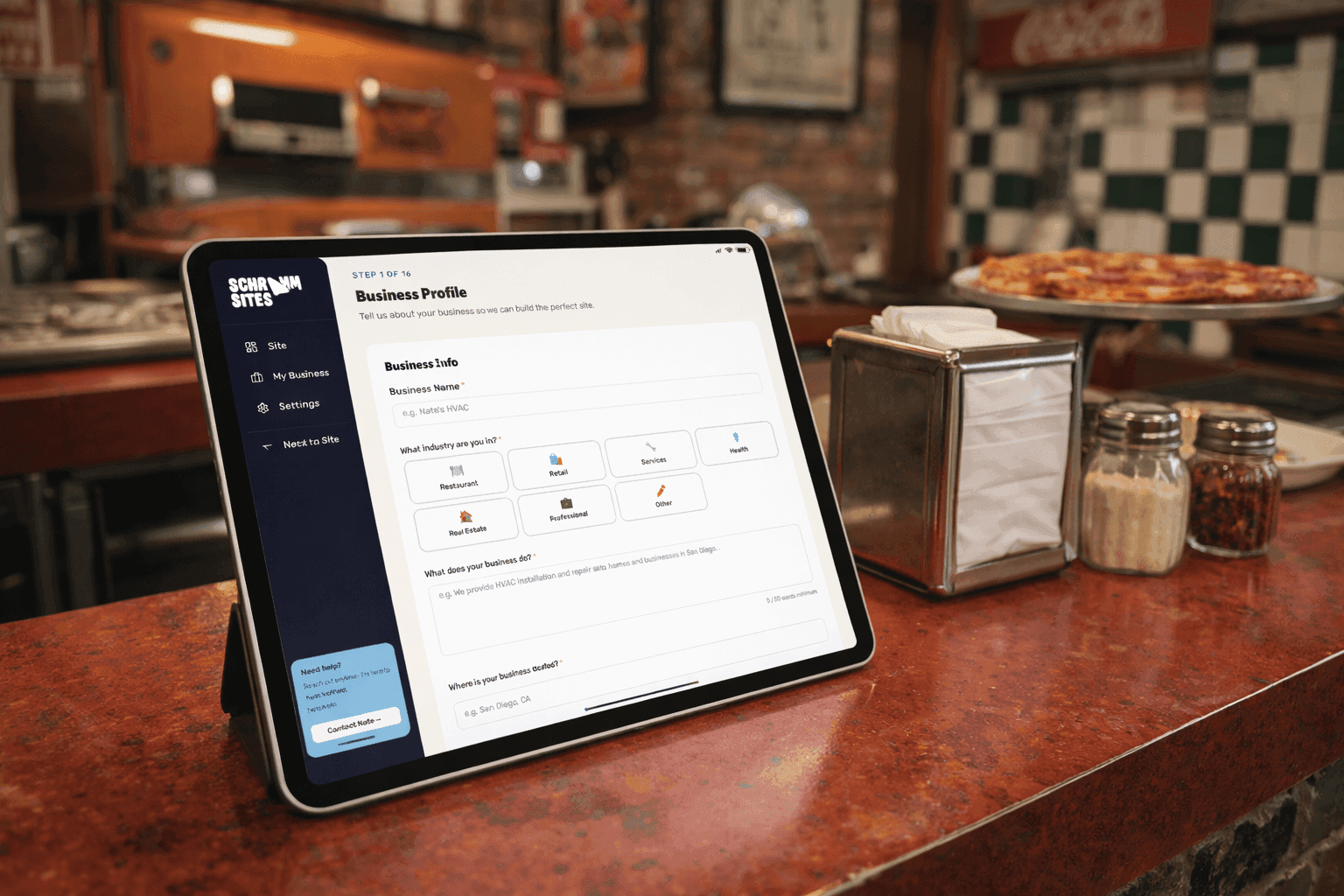 Client Portal questionnaire interface